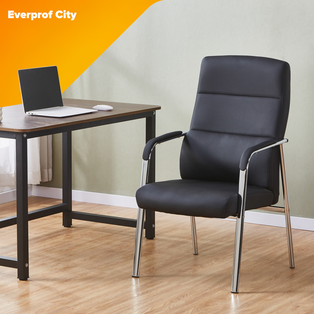 Кресло Everprof City Экокожа Черный