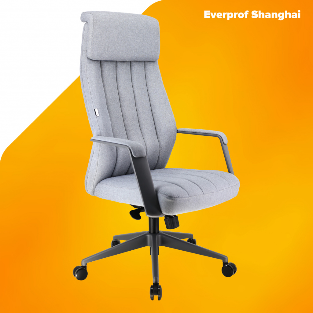 Премиум кресло Everprof Shanghai Ткань Серый