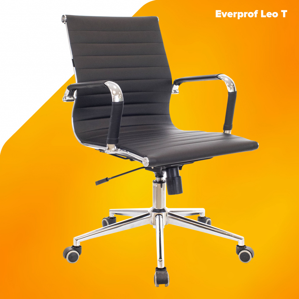 Кресло Everprof Leo T Экокожа Черный Кресло Everprof Leo T Экокожа Черный