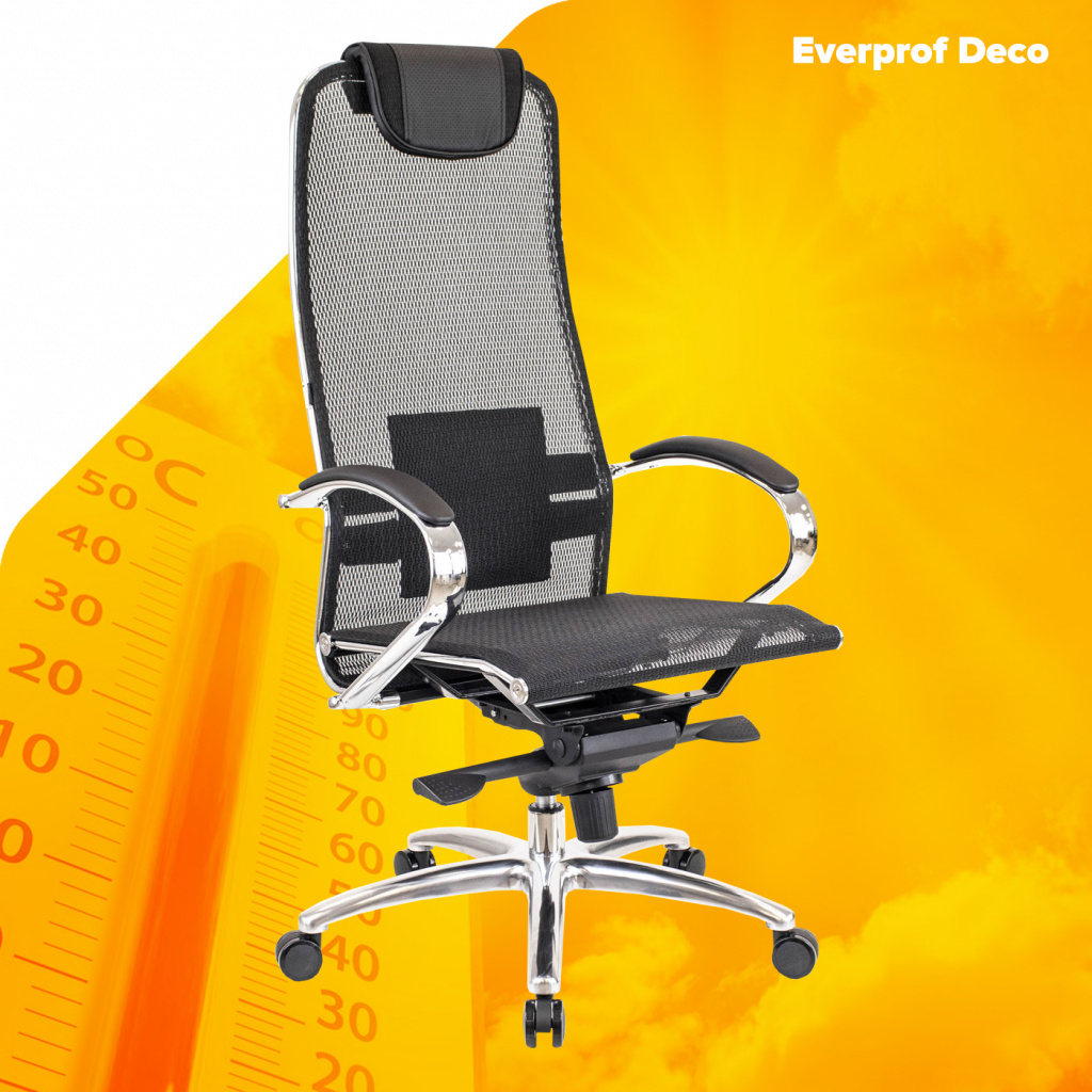 Кресло Everprof Deco Сетка Черный Кресло Everprof Deco Сетка Черный